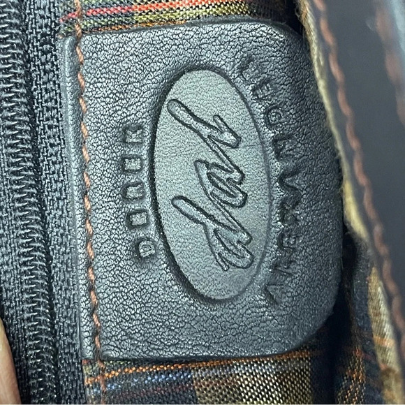 Pre-owned Derec Alexander Men Cross body Genuine Black Leather Bag - Picture 7 of 16